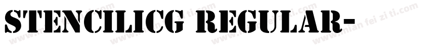 StencilICG Regular字体转换